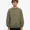 Bio-Oversize-Pullover – Staubiges Oliv