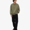 Bio-Oversize-Pullover – Staubiges Oliv