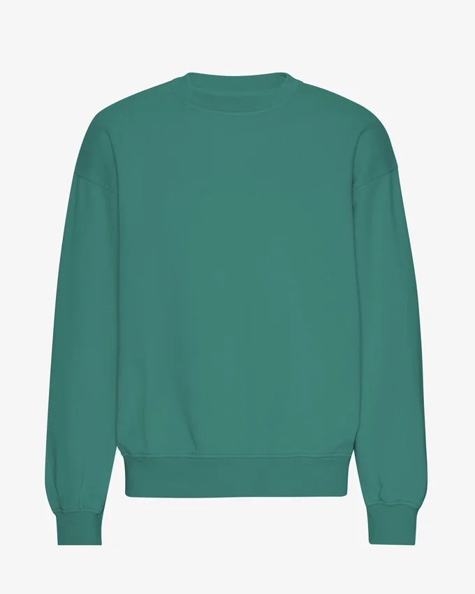 Bio-Oversize-Rundhals-Shirt – Kieferngrün