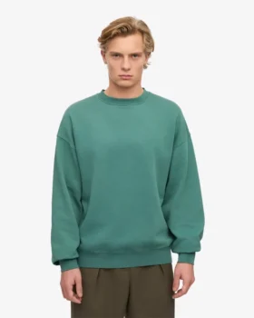 Bio-Oversize-Rundhals-Shirt – Kieferngrün