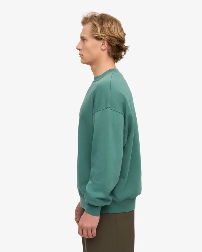 Bio-Oversize-Rundhals-Shirt – Kieferngrün
