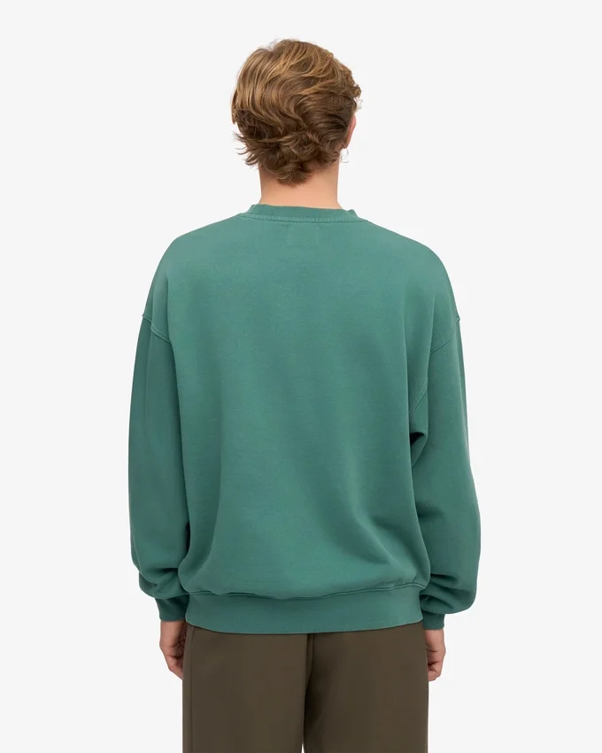 Bio-Oversize-Rundhals-Shirt – Kieferngrün