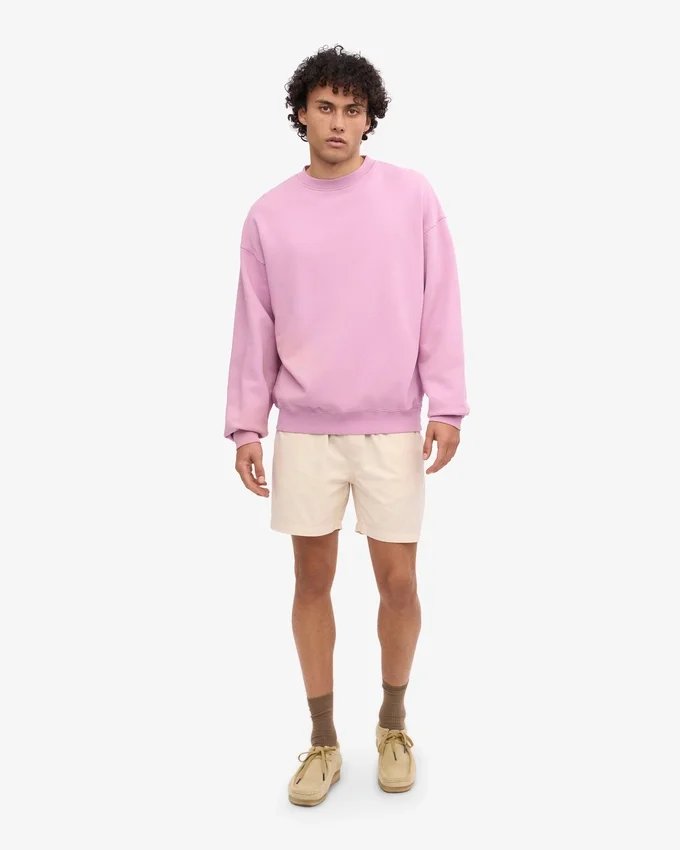 Bio-Oversize-Shirt mit Rundhalsausschnitt – Kirschblüte