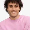 Bio-Oversize-Shirt mit Rundhalsausschnitt – Kirschblüte