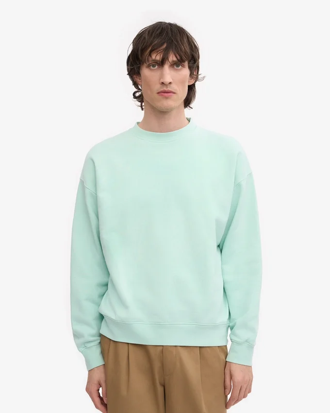 Bio-Oversize-Sweatshirt – Hellblau