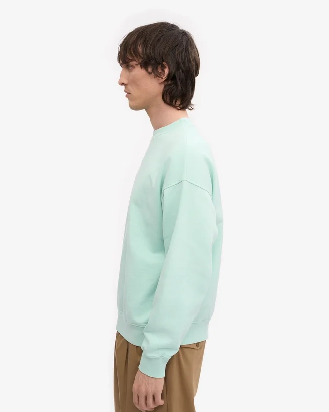 Bio-Oversize-Sweatshirt – Hellblau