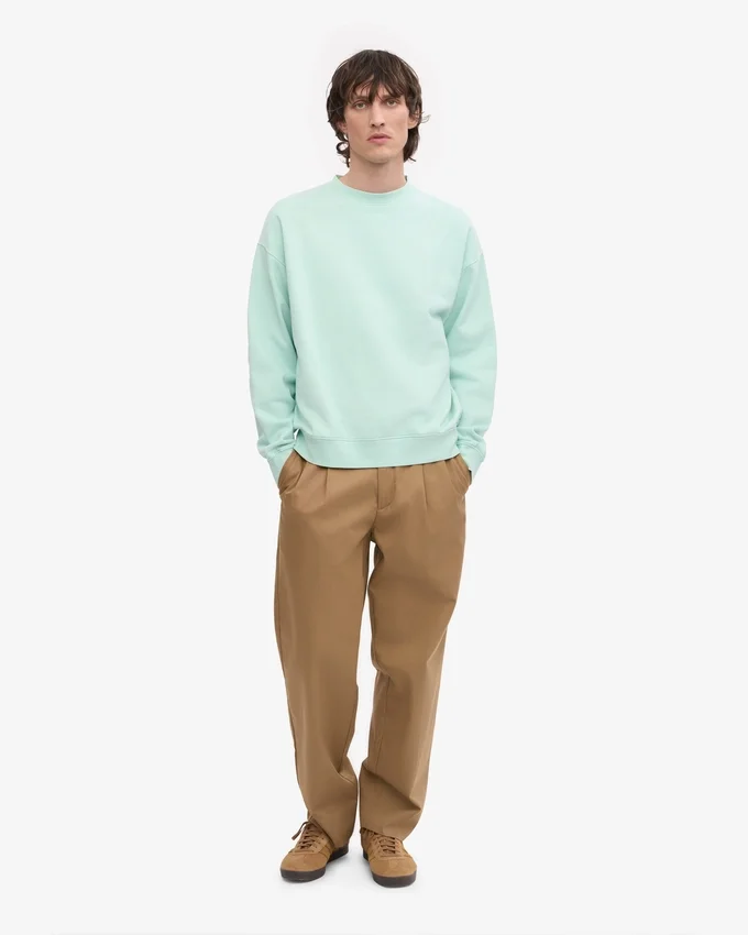 Bio-Oversize-Sweatshirt – Hellblau