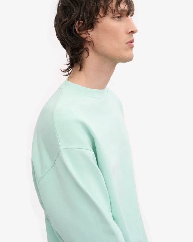 Bio-Oversize-Sweatshirt – Hellblau
