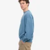 Bio-Oversize-Sweatshirt mit Rundhalsausschnitt – Faded Indigo