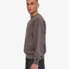Bio-Oversize-Sweatshirt mit Rundhalsausschnitt – Faded Mud
