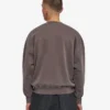 Bio-Oversize-Sweatshirt mit Rundhalsausschnitt – Faded Mud