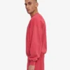 Bio-Oversize-Sweatshirt mit Rundhalsausschnitt – Faded Red
