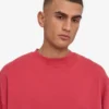 Bio-Oversize-Sweatshirt mit Rundhalsausschnitt – Faded Red