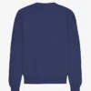Bio-Oversize-Sweatshirt mit Rundhalsausschnitt – Marineblau