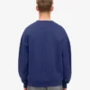 Bio-Oversize-Sweatshirt mit Rundhalsausschnitt – Marineblau