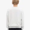 Bio-Oversize-Sweatshirt mit Rundhalsausschnitt – Snow Melange