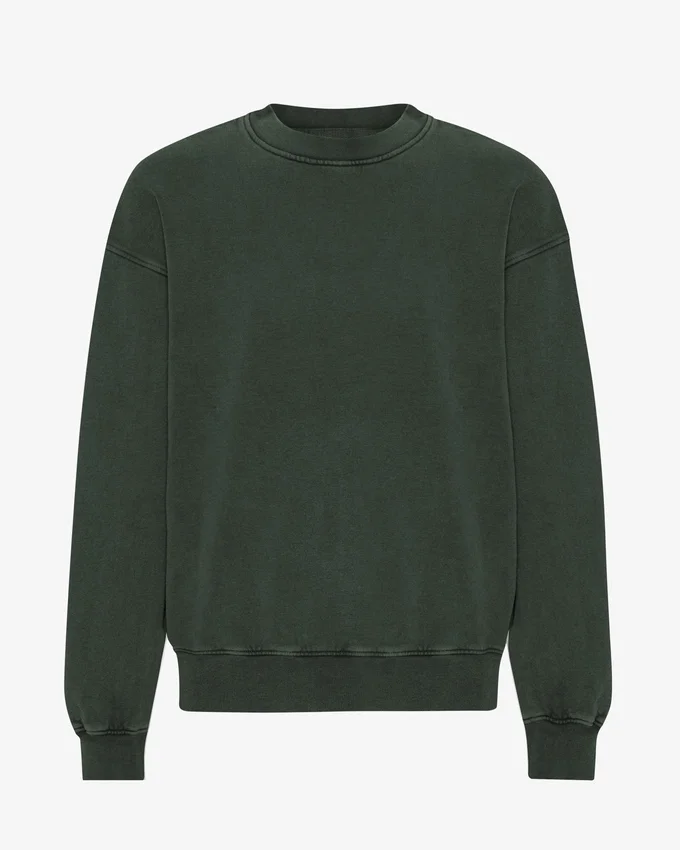 Bio-Oversize-Sweatshirt – Mitternachtsgrün