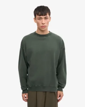 Bio-Oversize-Sweatshirt – Mitternachtsgrün