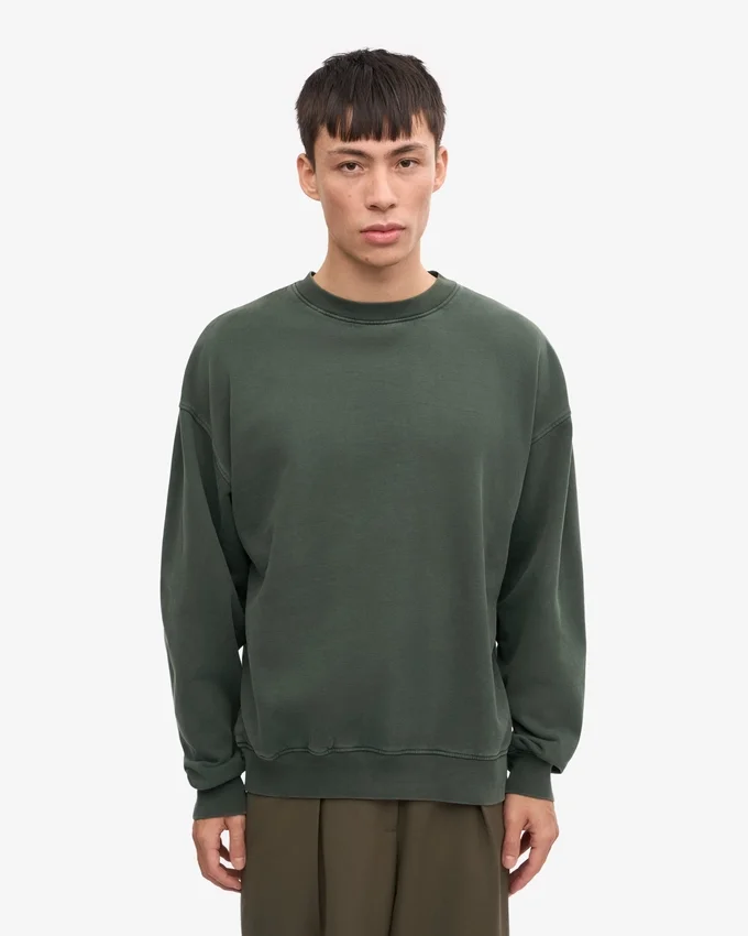 Bio-Oversize-Sweatshirt – Mitternachtsgrün