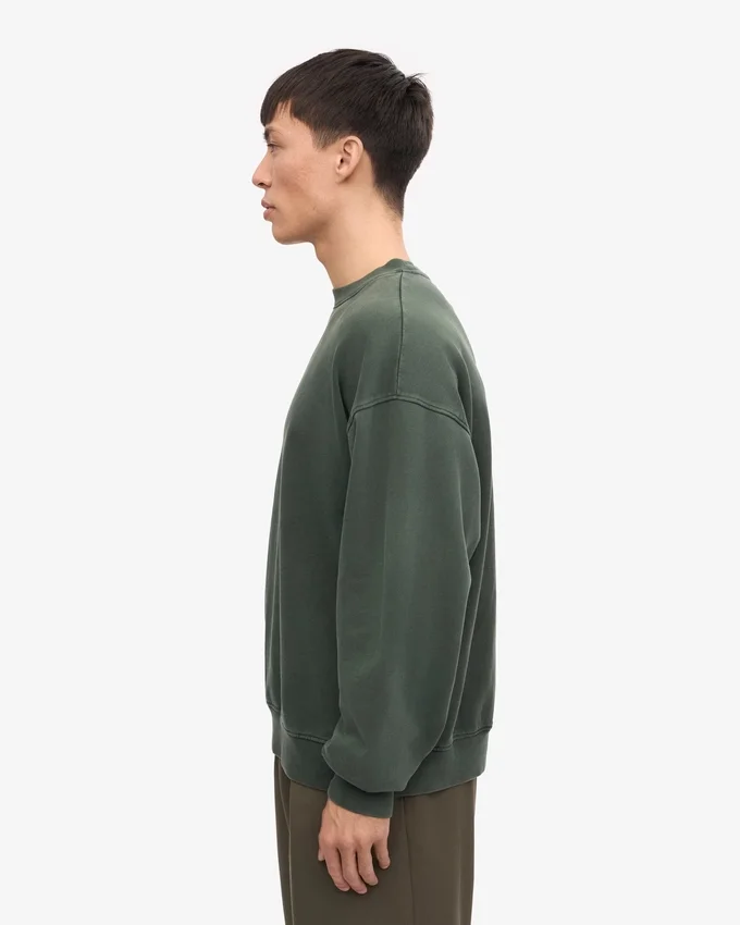 Bio-Oversize-Sweatshirt – Mitternachtsgrün