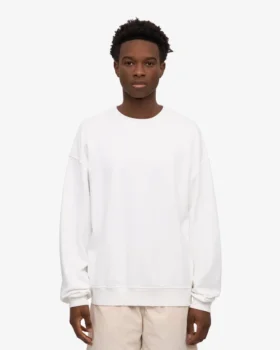 Bio-Oversize-Sweatshirt – Optisches Weiß