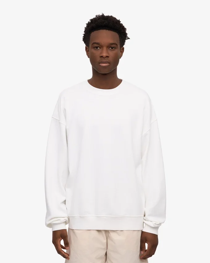 Bio-Oversize-Sweatshirt – Optisches Weiß