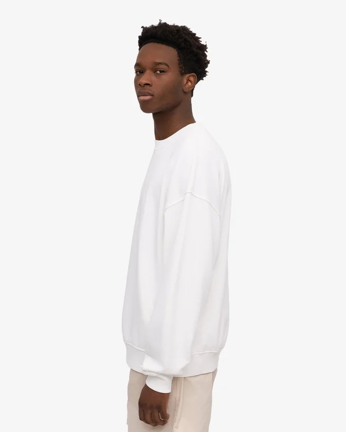 Bio-Oversize-Sweatshirt – Optisches Weiß