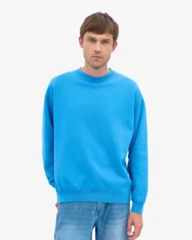 Bio-Oversize-Sweatshirt – Pazifikblau
