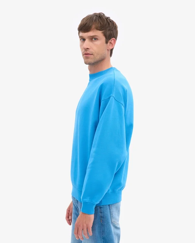 Bio-Oversize-Sweatshirt – Pazifikblau