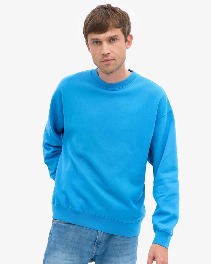 Bio-Oversize-Sweatshirt – Pazifikblau