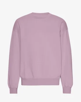 Bio-Oversize-Sweatshirt – Perlmutt-Lila
