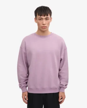 Bio-Oversize-Sweatshirt – Perlmutt-Lila