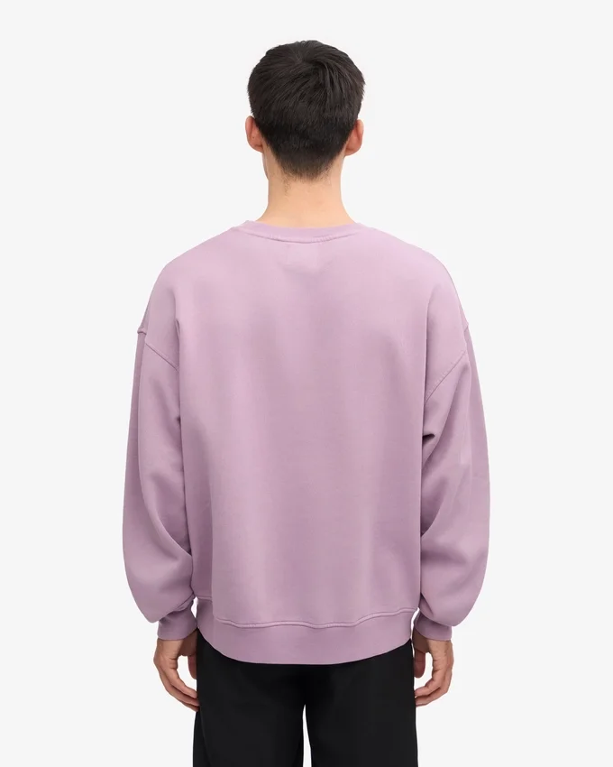 Bio-Oversize-Sweatshirt – Perlmutt-Lila