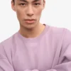 Bio-Oversize-Sweatshirt – Perlmutt-Lila
