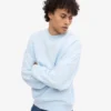 Bio-Oversize-Sweatshirt – Polarblau