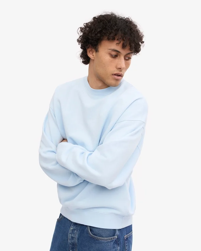 Bio-Oversize-Sweatshirt – Polarblau