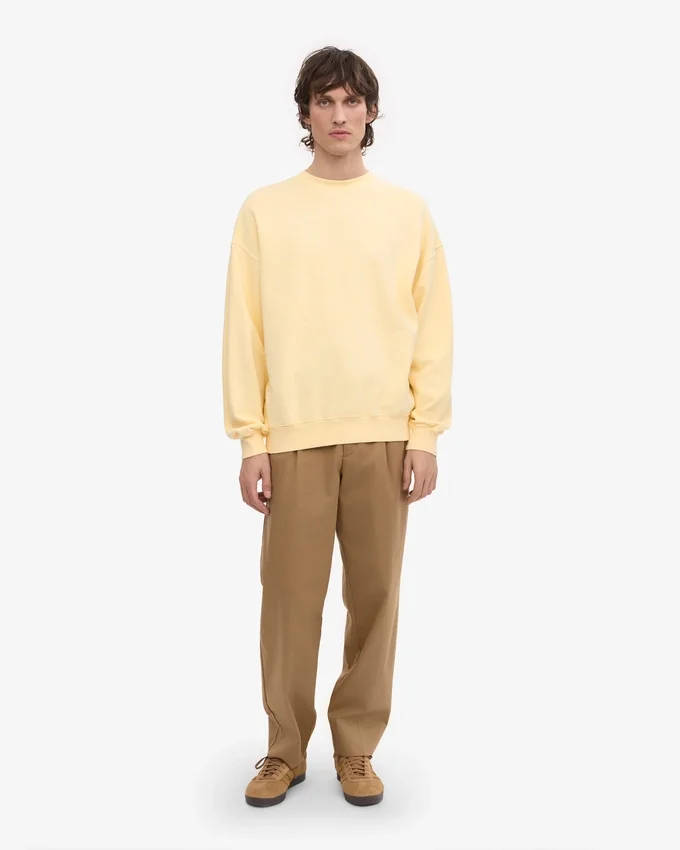 Bio-Oversize-Sweatshirt – Soft Yellow