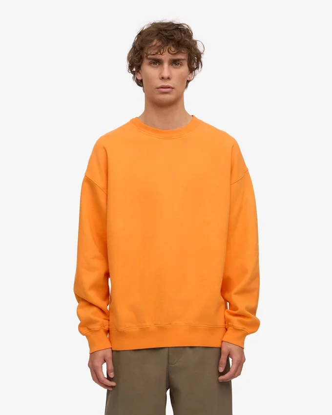 Bio-Oversize-Sweatshirt – Sonniges Orange