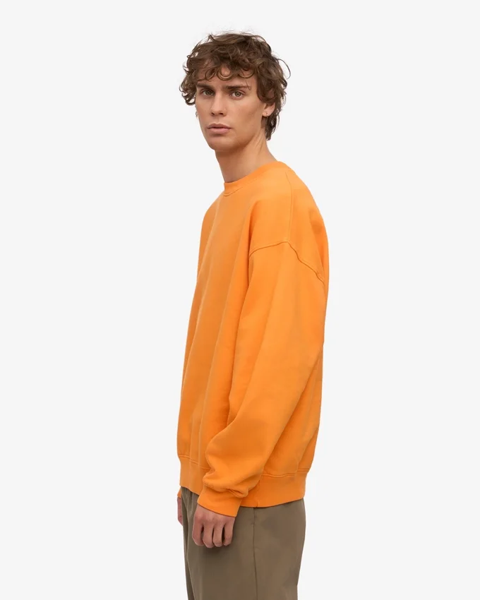 Bio-Oversize-Sweatshirt – Sonniges Orange