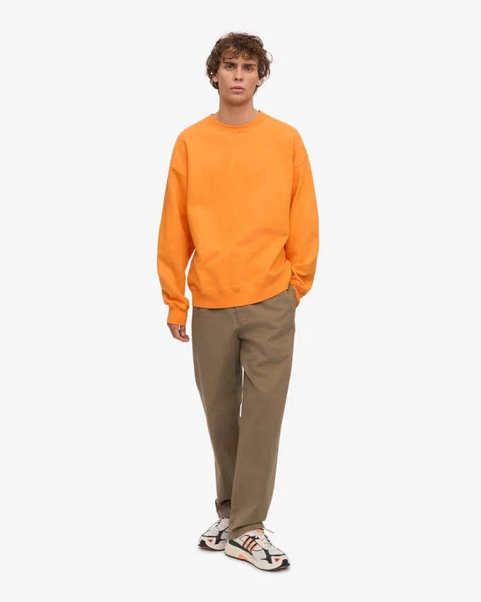 Bio-Oversize-Sweatshirt – Sonniges Orange
