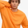 Bio-Oversize-Sweatshirt – Sonniges Orange