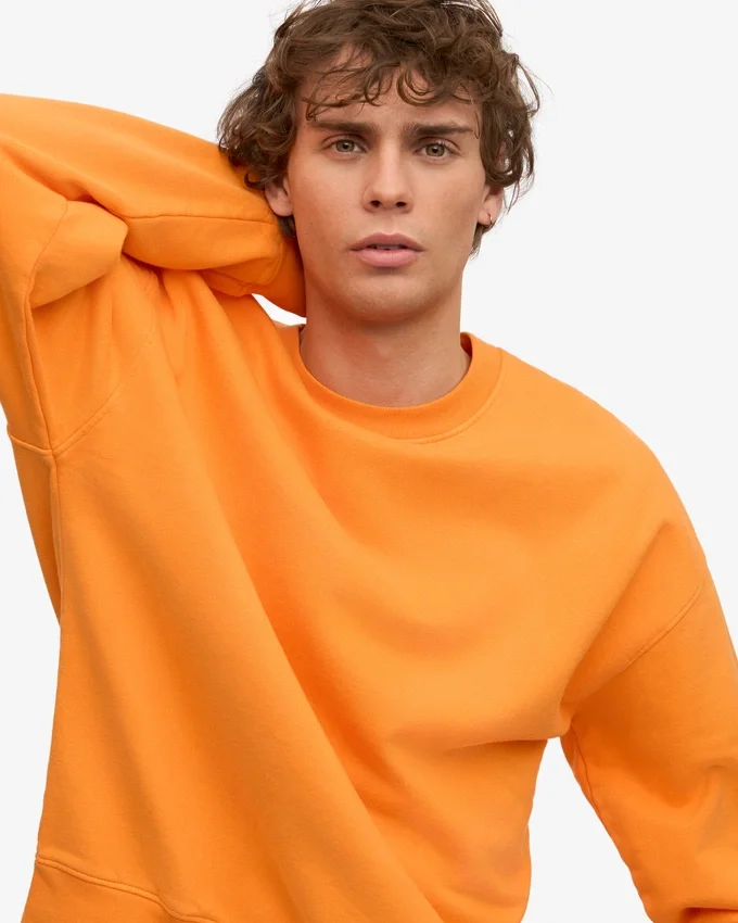 Bio-Oversize-Sweatshirt – Sonniges Orange