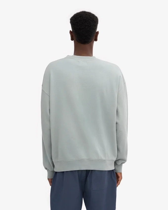 Bio-Oversize-Sweatshirt – Stahlblau
