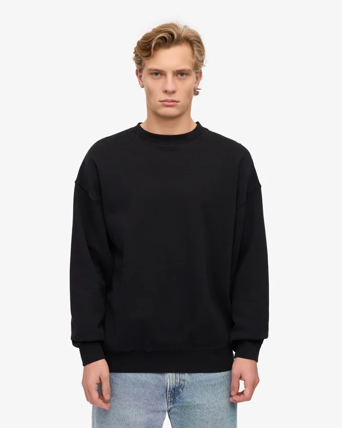 Bio-Oversize-Sweatshirt – Tiefschwarz