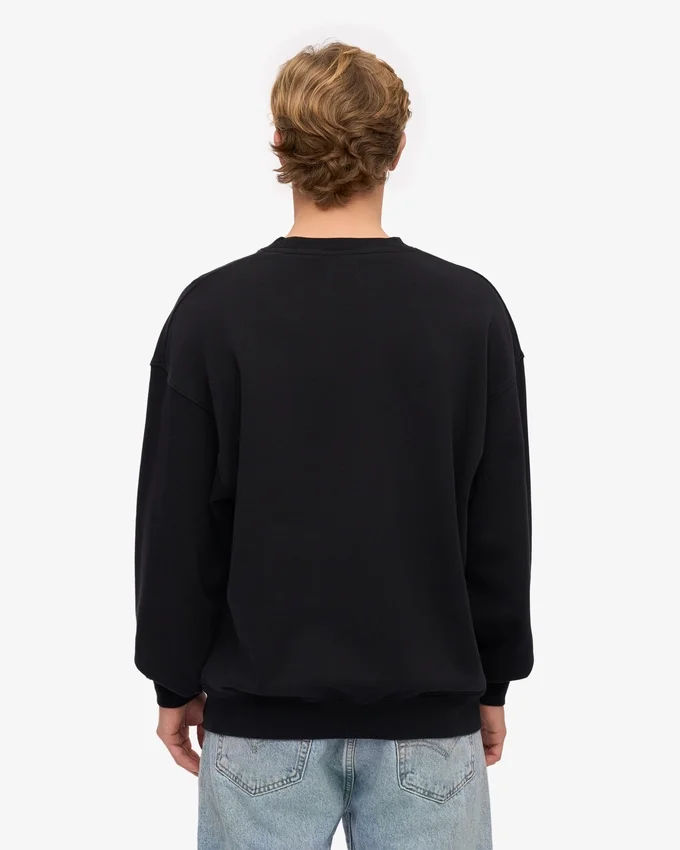 Bio-Oversize-Sweatshirt – Tiefschwarz
