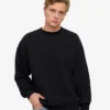 Bio-Oversize-Sweatshirt – Tiefschwarz
