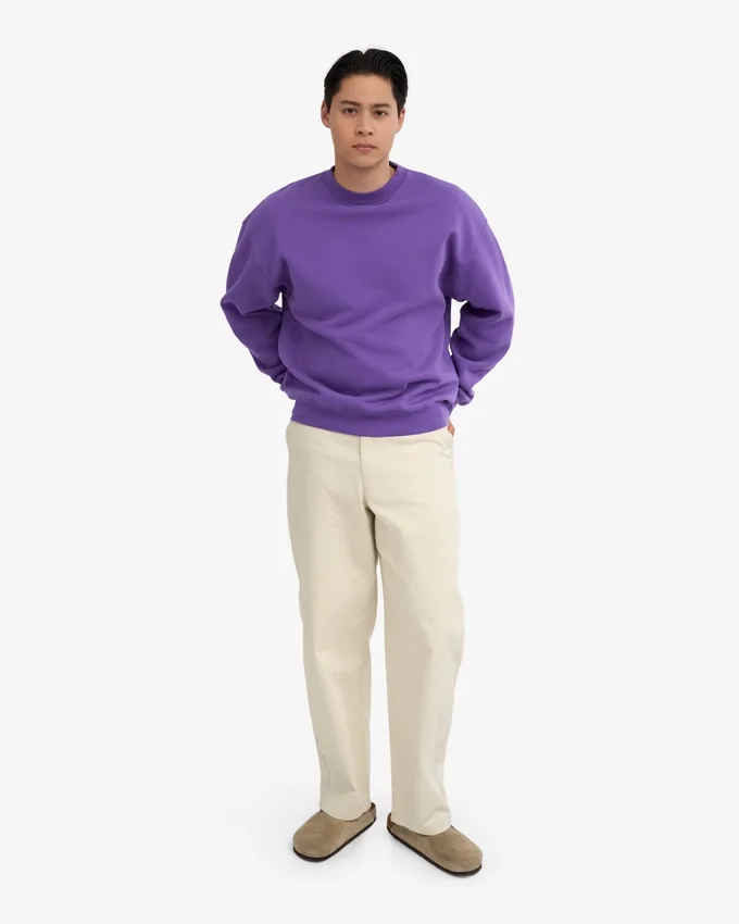 Bio-Oversize-Sweatshirt – Ultraviolett