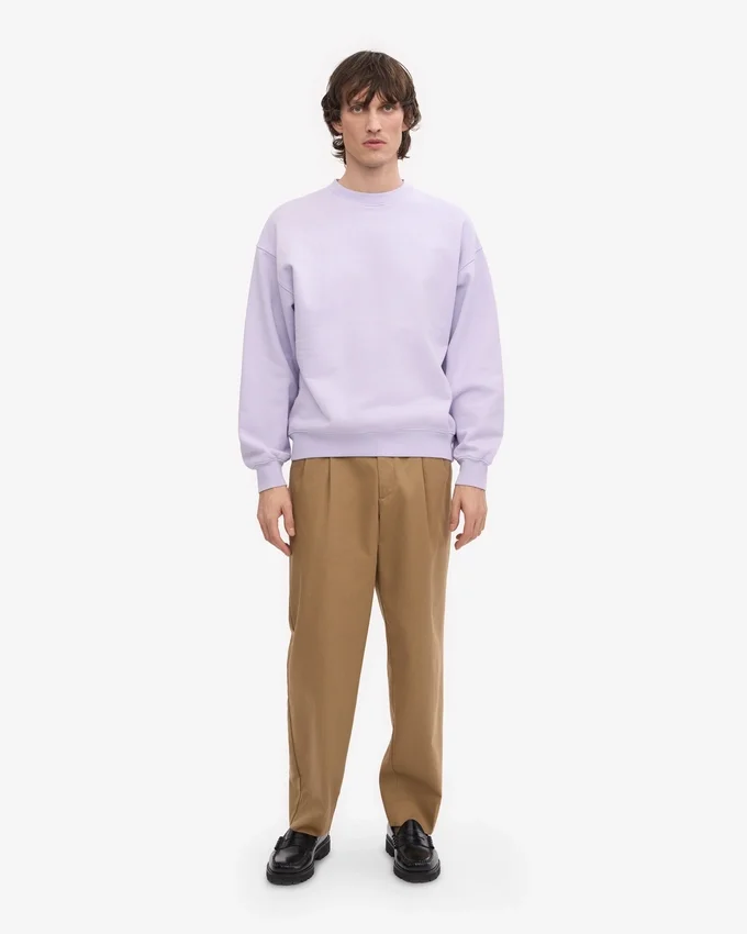 Bio-Oversize-Sweatshirt – Zartes Lavendel