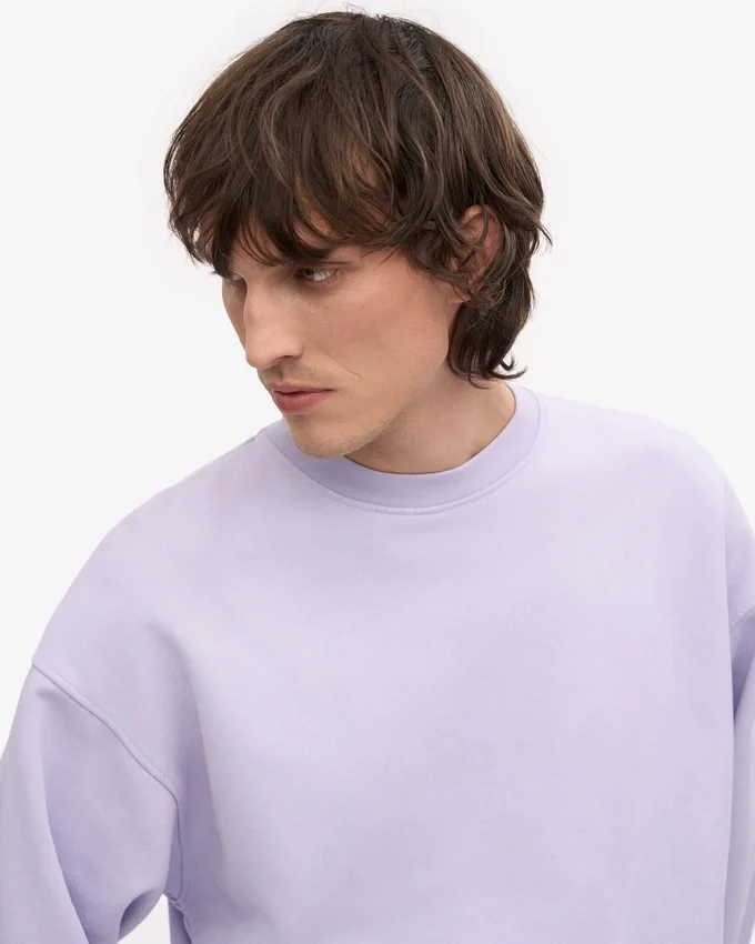 Bio-Oversize-Sweatshirt – Zartes Lavendel