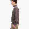 Bio-Pullover mit Troyer – Ausgewaschenes Schlammgrau